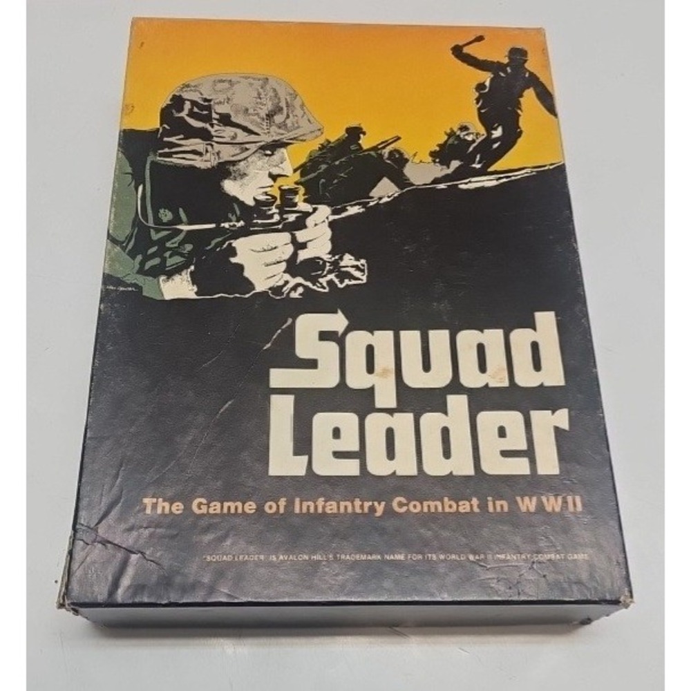 Avalon Hill Squad Leader Board Game 1977 WWII Infantry Combat Strategy Vintage